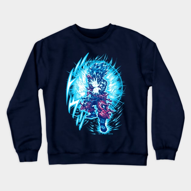 Super Saiyajin Blue Crewneck Sweatshirt by KKTEE